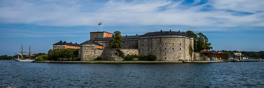 vaxholm, fort, stockholm, sweden, fortress, architecture, building, HD wallpaper