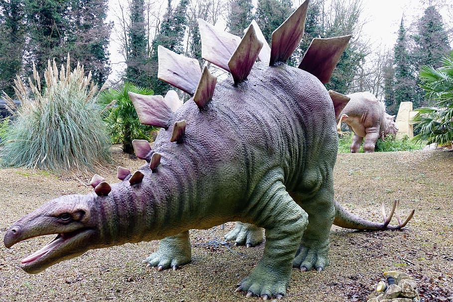 gray and black dinosaur toy, Dinosaurs, Prehistoric, Jurassic, HD wallpaper
