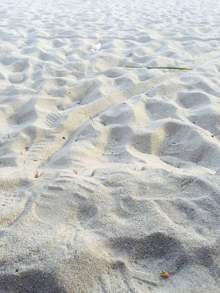 beach, sand, white sands, route, surface, ground, nature, summer HD wallpaper