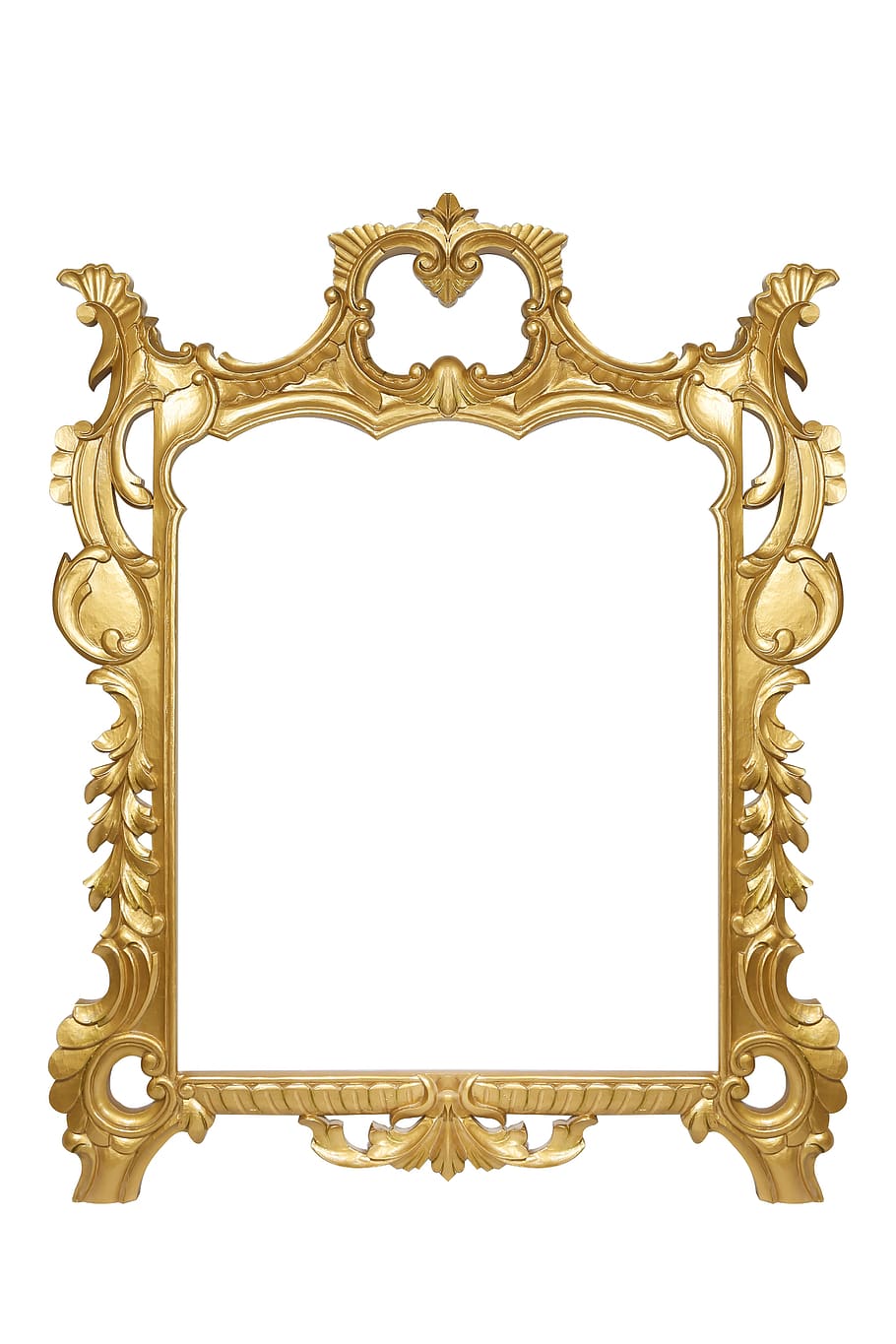 frame, gold, golden, decorative, design, ornament, retro, creativity, HD wallpaper