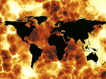 world map chart, fire, explosion, global, globalization, globe HD wallpaper