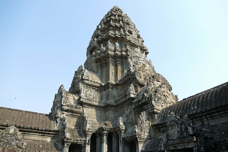 angkor, angkor wat, cambodia, temple, asia, temple complex, HD wallpaper