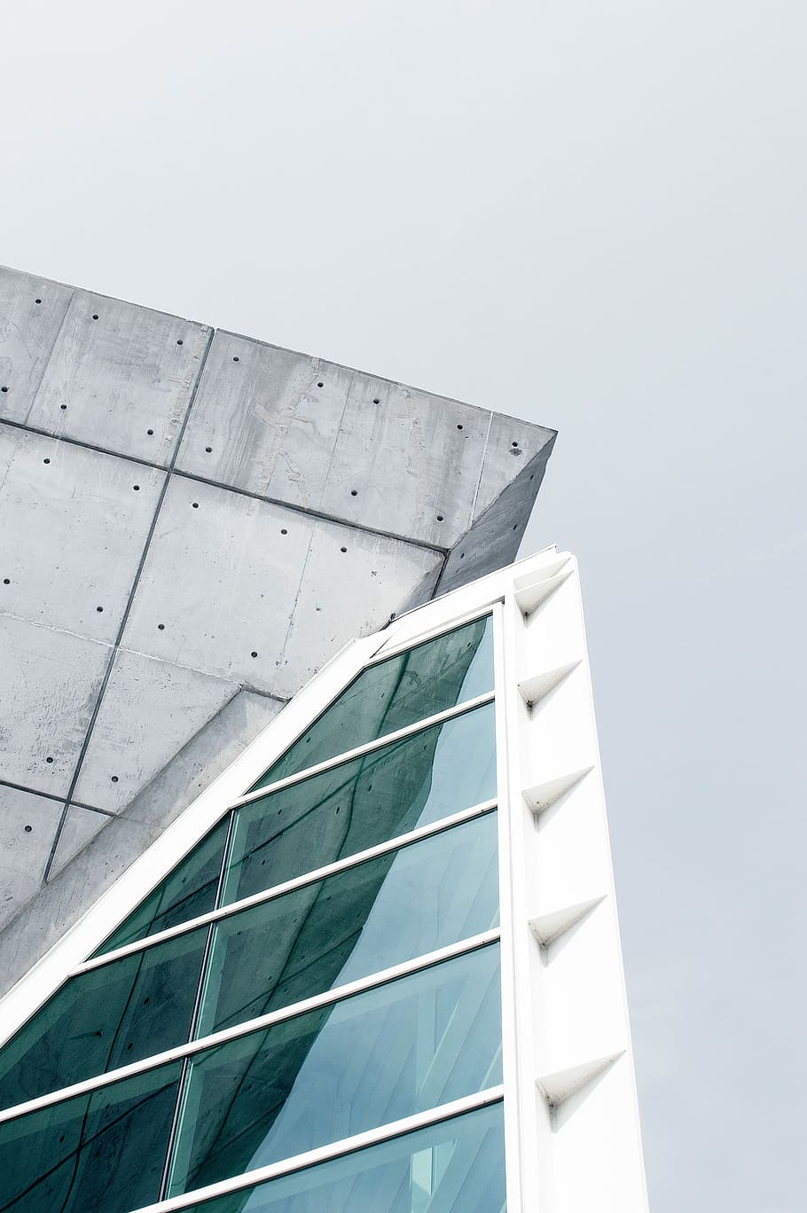 closeup photo of metal glass building window, architecture, modern HD wallpaper