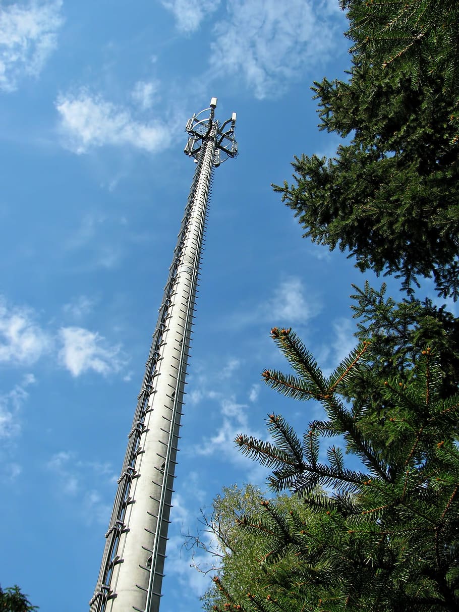 transmission tower, transmitting antenna, relay station, telecommunication system, HD wallpaper