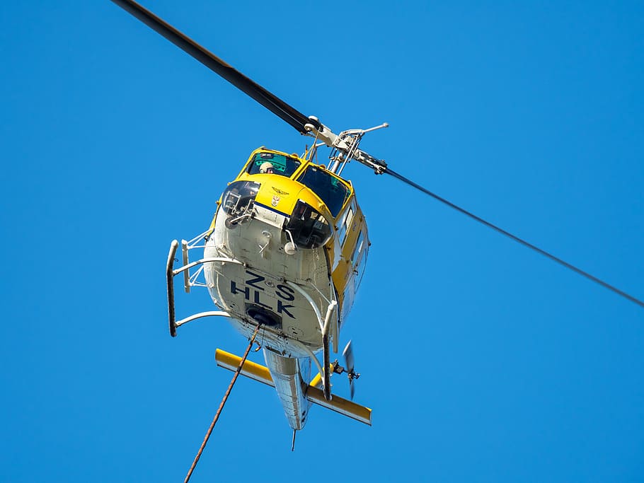fire fighting helicopter, sky, air, fly, chopper, flying, flight
