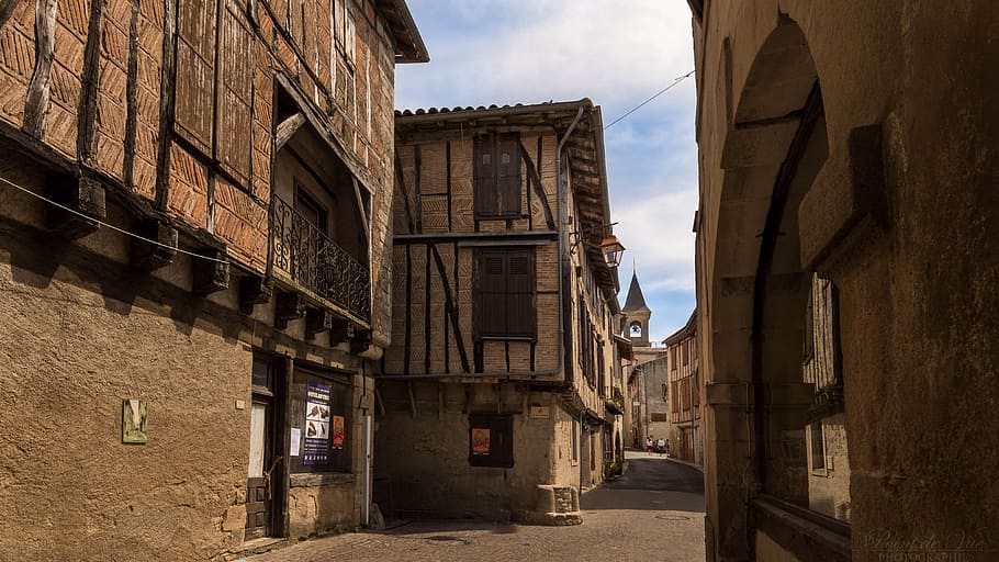 lautrec, mesieval, house, tarn, occitania, france, europe, architecture HD wallpaper