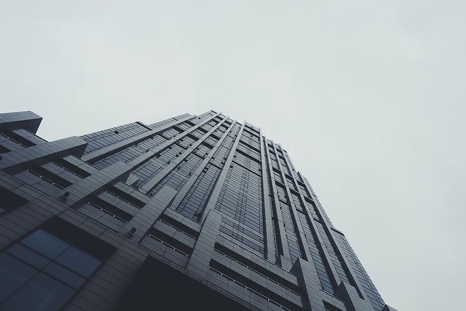 architecture, building, high-rise, low angle shot, perspective HD wallpaper