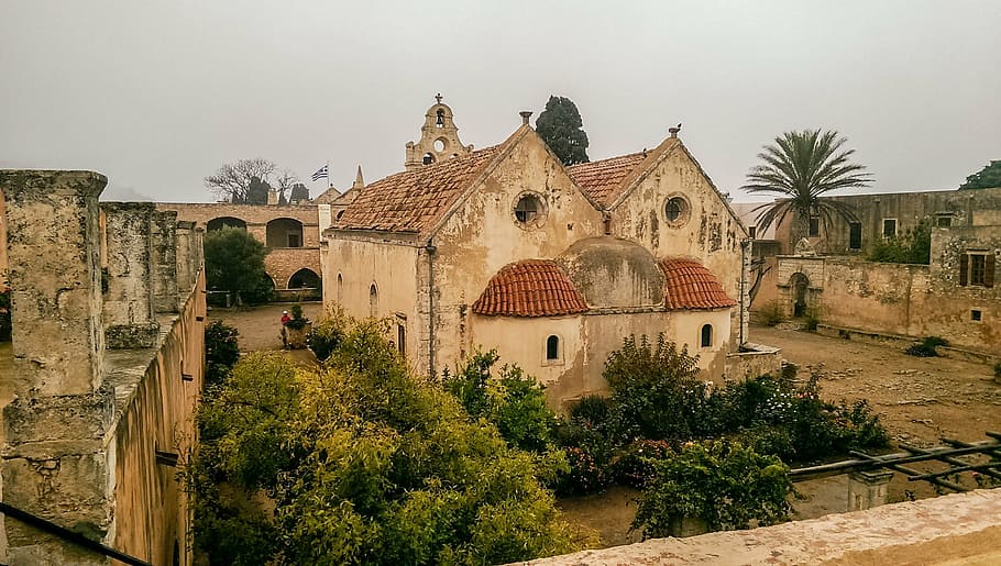 kreta, greece, stare, architecture, building exterior, built structure HD wallpaper