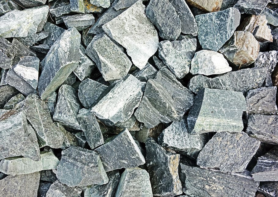 pile of gray stone, Stones, Crushed, Rock, Construction, gravel, HD wallpaper