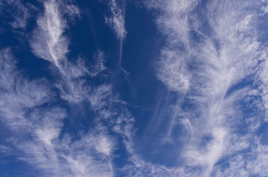 Clouds, White, Fluffy, Delicate, blue, pattern, sky, cloud - sky HD wallpaper