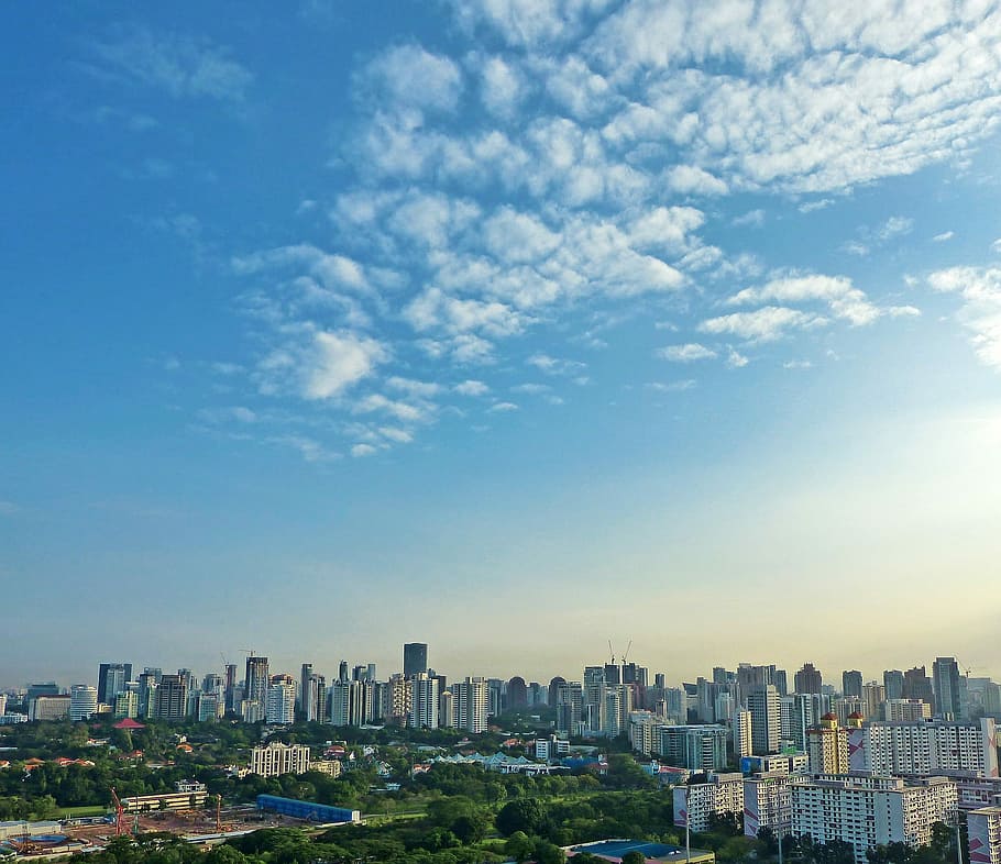 landscape photography of cityscape during daytime, urban Skyline HD wallpaper