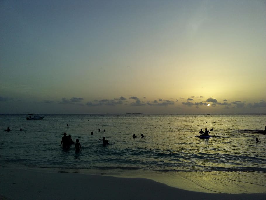 Sunset, Sea, Ocean, Travel, summer, tropical, holiday, happy HD wallpaper