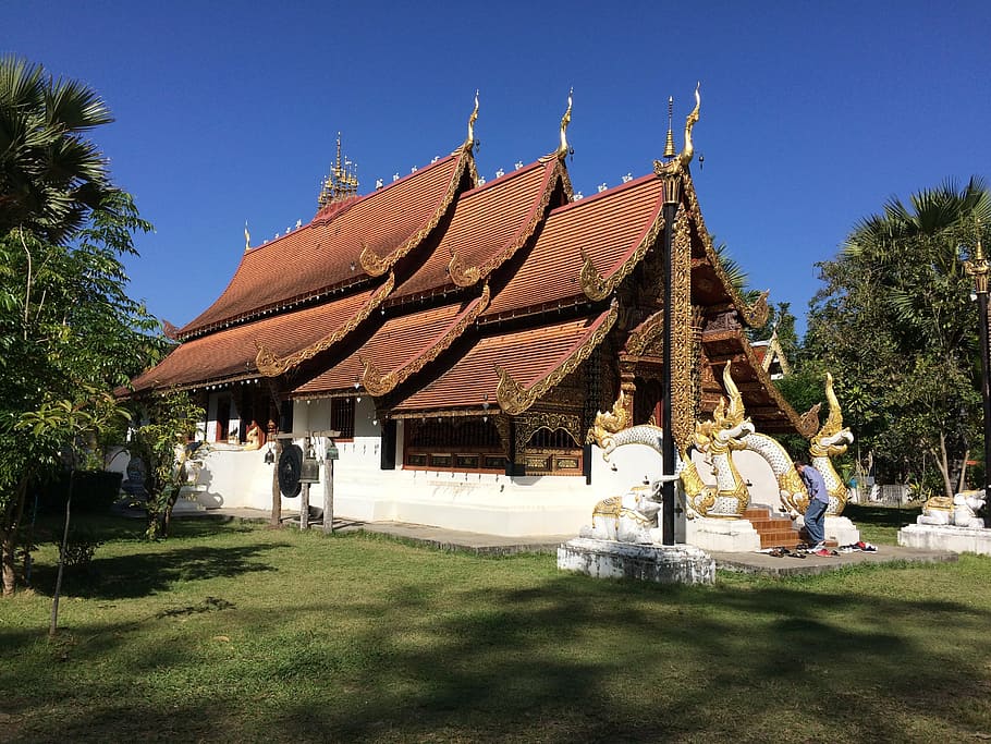 land, temple, wat, asia, thailand, buddhism, architecture, temple - Building HD wallpaper