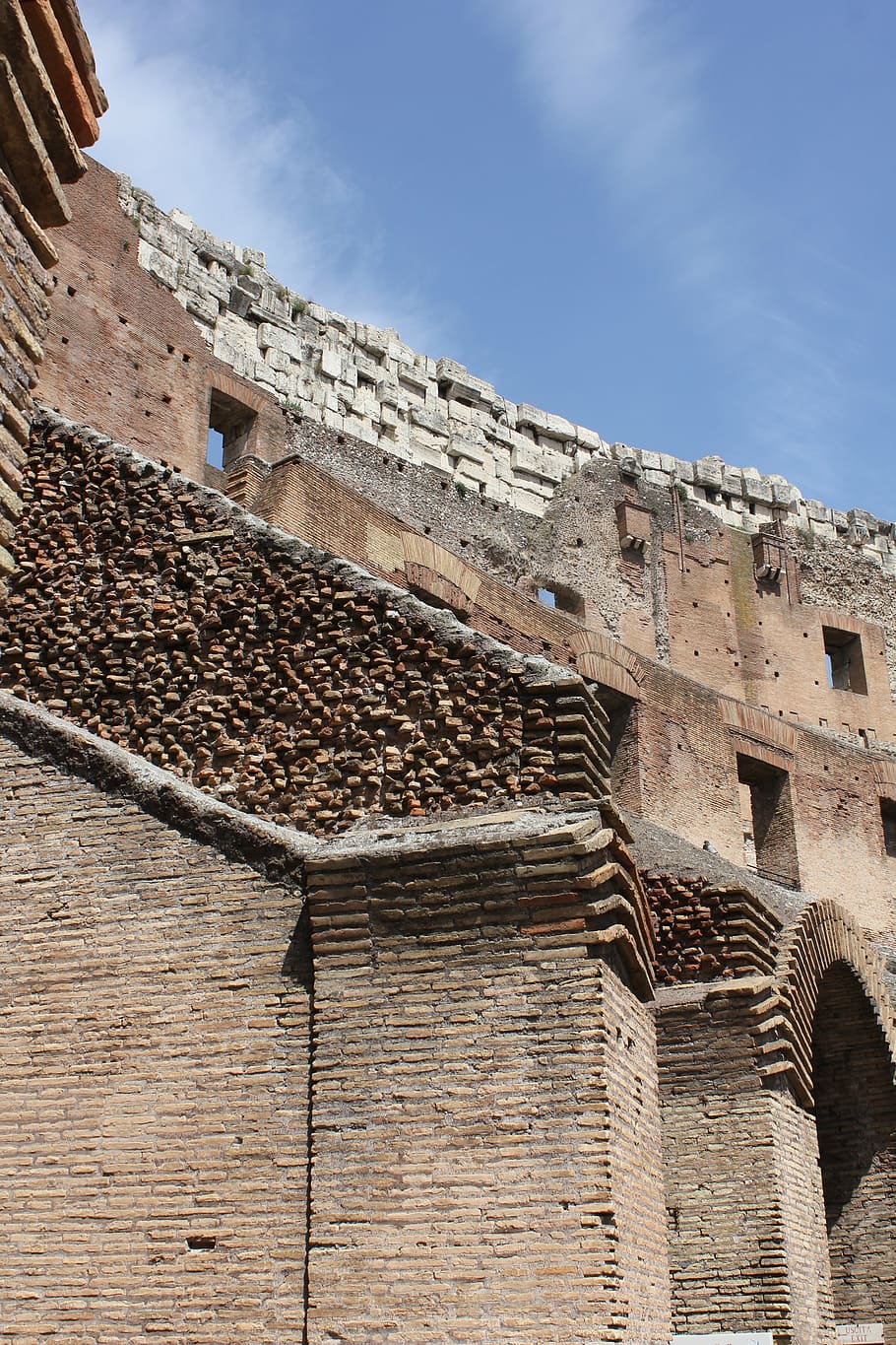 gate, wall, door, stone, ancient, the ruins of the, rome, bricks HD wallpaper