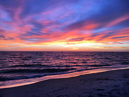 body of water, beach, sunset, sunset beach, ocean, sea, sky HD wallpaper