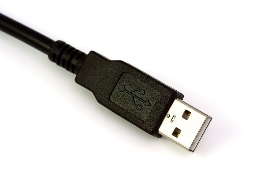 background, black, cable, isolated, usb, white, technology HD wallpaper