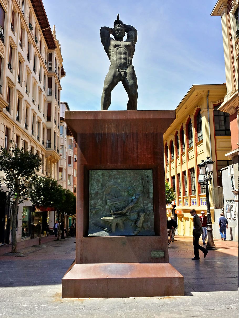 monument, barakaldo, euskadi, statue, architecture, famous Place HD wallpaper