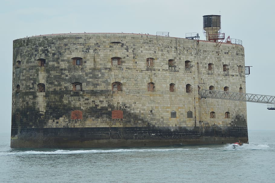 charente, fort boyard, charente-maritime, landscape, fortification, HD wallpaper