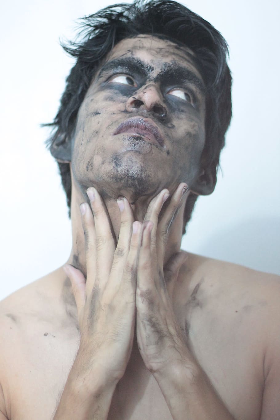 Makeup, Man, Indian, Male, Dirty, portrait, men, people, human Face HD wallpaper