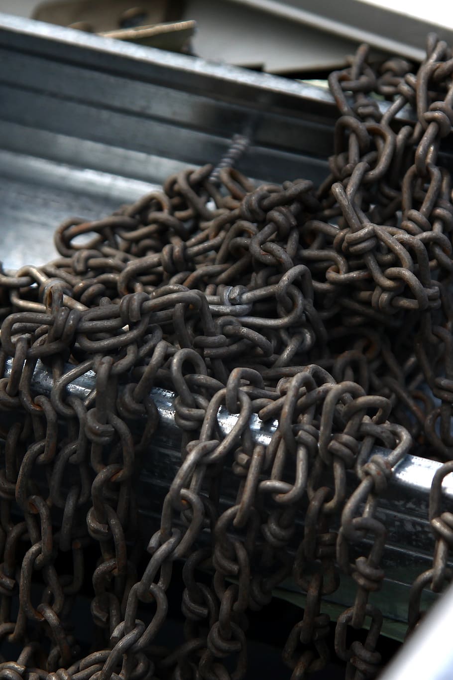 chains, metal, iron, hard, old, strength, no people, connection HD wallpaper