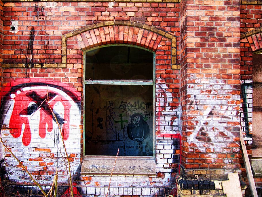 factory, building, old, lapsed, hauswand, window, ruin, leave HD wallpaper