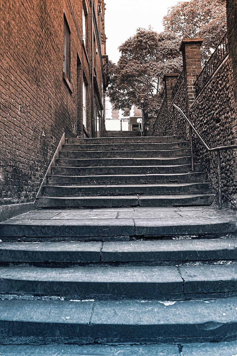 Steps, Old, Street, City, Stone, urban, outdoor, staircase, HD wallpaper