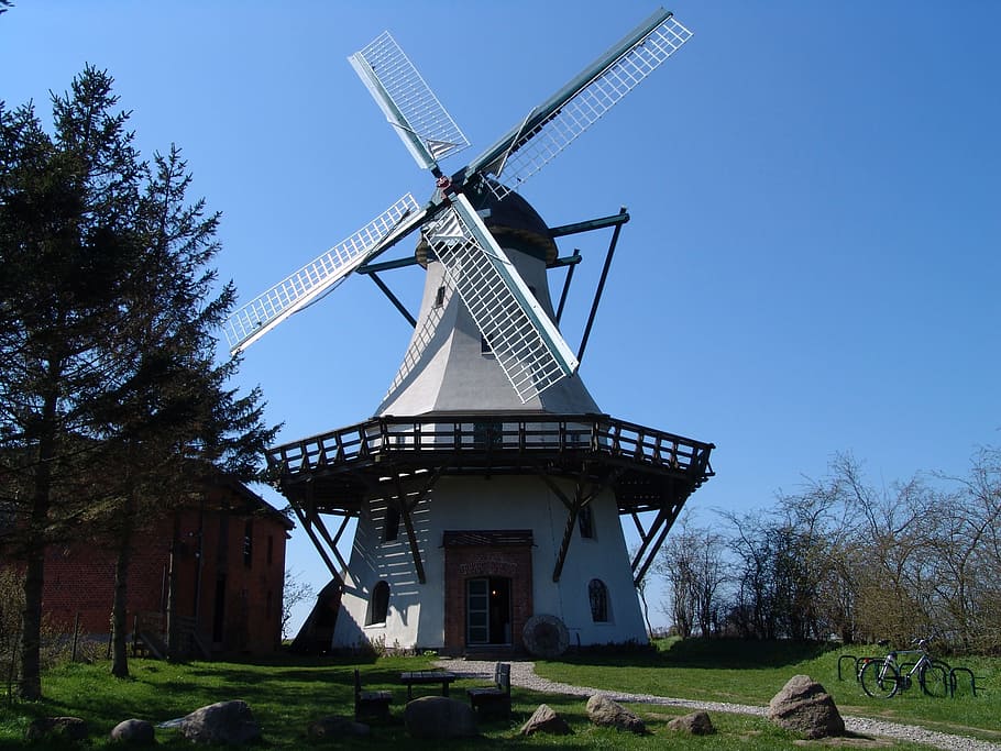 mill, wind, windmill, wing, turn, renewable energy, environmental conservation HD wallpaper