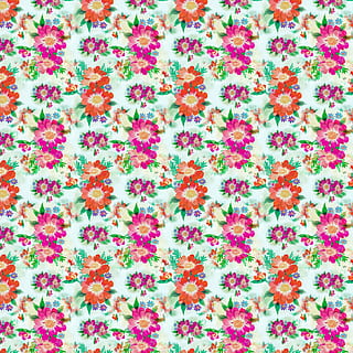 white, purple and orange floral illustration, flower, pattern HD wallpaper