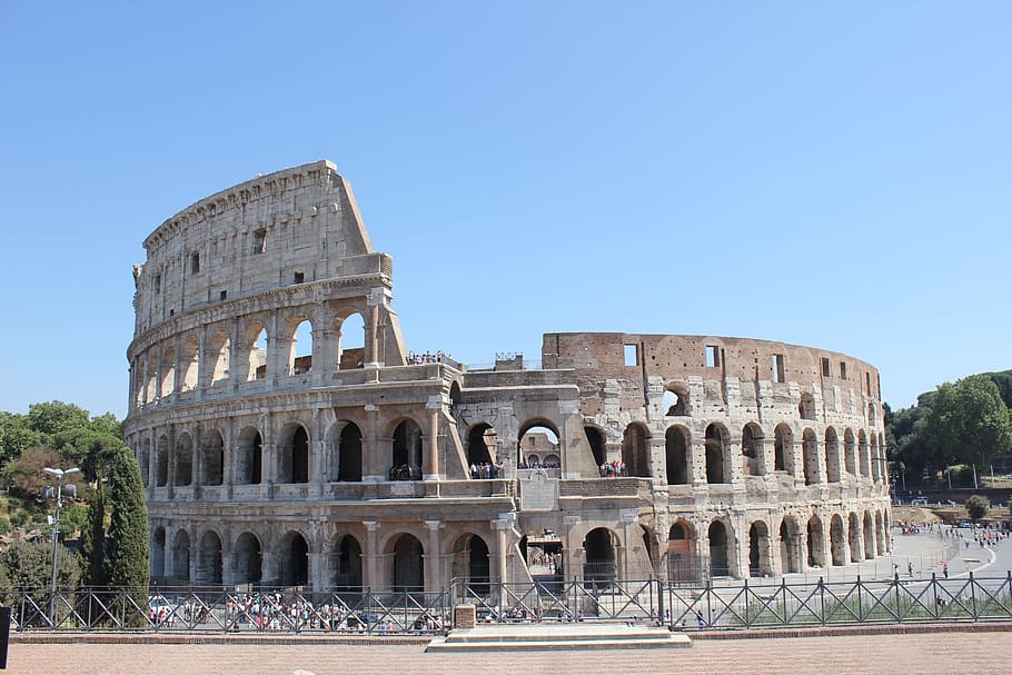 The Coloseum, Italy, colosseum, rome, architecture, culture, history, HD wallpaper