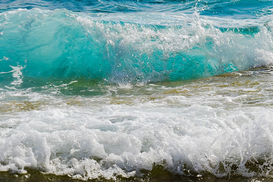 body of water, wave, splash, liquid, nature, wind, splashing HD wallpaper