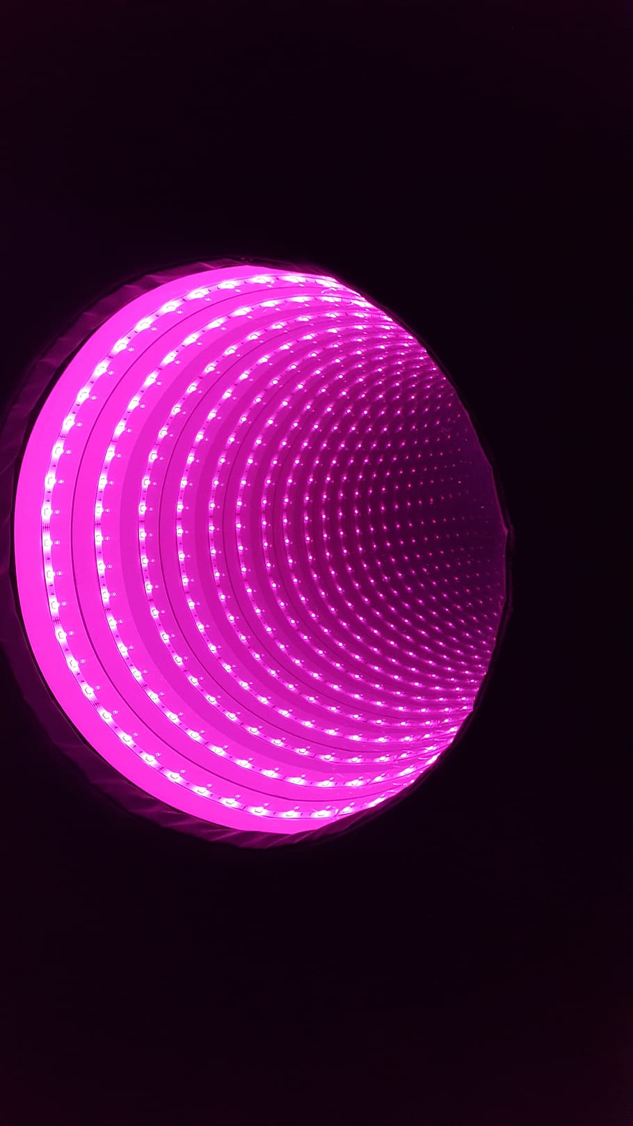 Infinity, Tunnel, Pink, Light, infinity tunnel, led, sensory, HD wallpaper