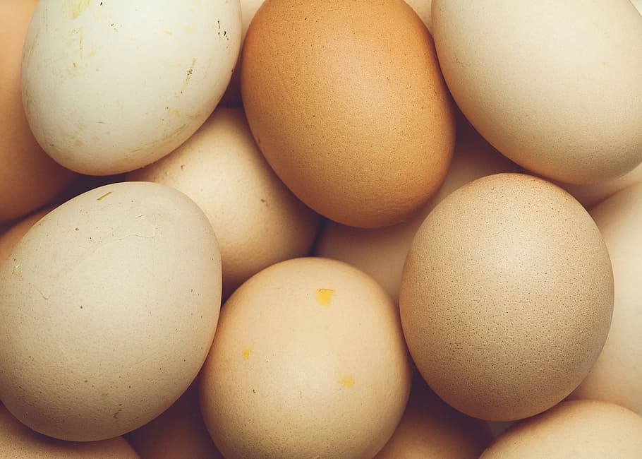 white and brown chicken egg lot, food, breakfas, food and drink HD wallpaper