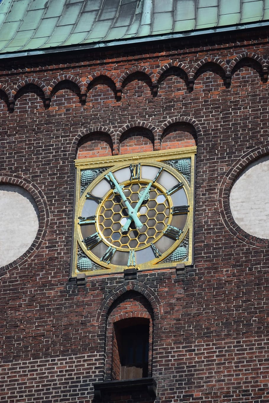 Torre, Danish, Denmark, Arhus, architecture, clock, building exterior HD wallpaper