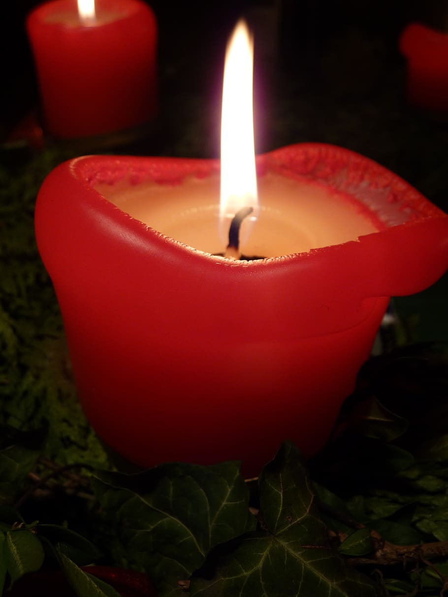 advent, christmas, candles, flame, fire, burning, nature, heat - temperature HD wallpaper