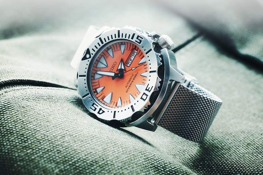 wristwatch, time, watch, accessory, Analogue, close-up, seiko, HD wallpaper