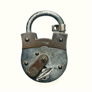 brown and gray padlock, security, metal, key, cut out, rusty HD wallpaper