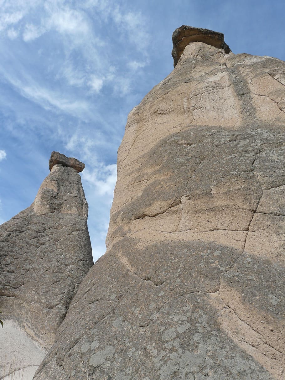 tufa, tufa towers, caffrey gabelfelsen, fairy chimneys, mushroom shape, HD wallpaper