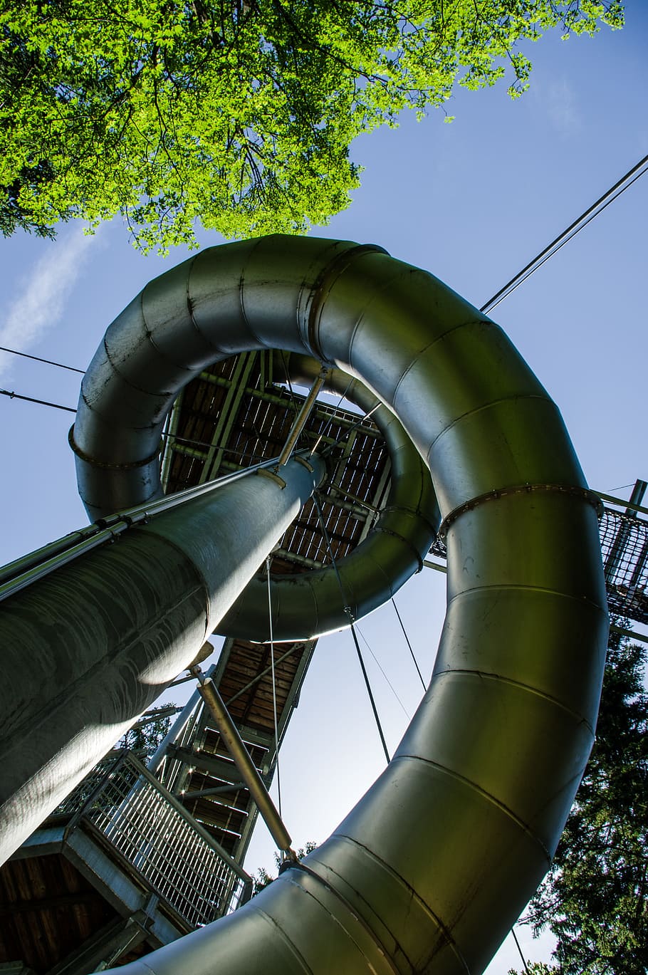 slide, play, playground, leisure, play outside, skywalk, scheidegg HD wallpaper