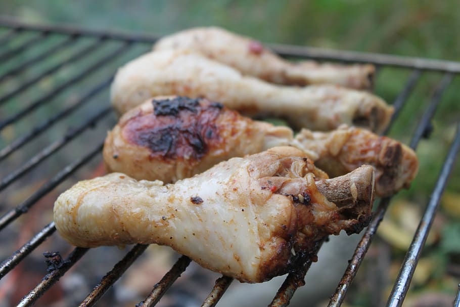 Fire, Grilling, Steak, Pork, Meat, spices, ash, flame, foodstuffs HD wallpaper
