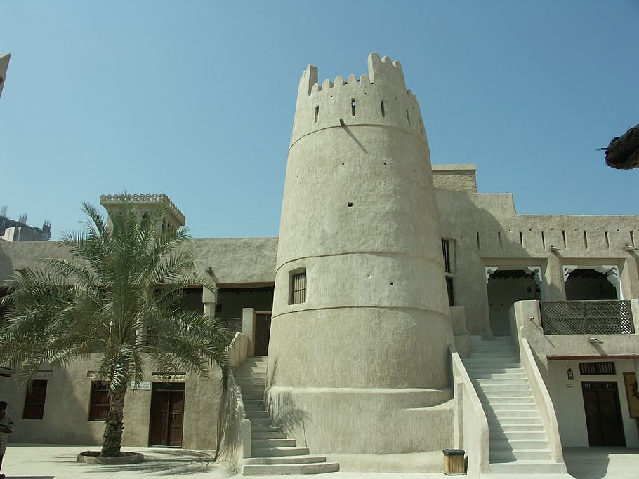 sharjah, building, architecture, uae, u a e, tower, arabic HD wallpaper