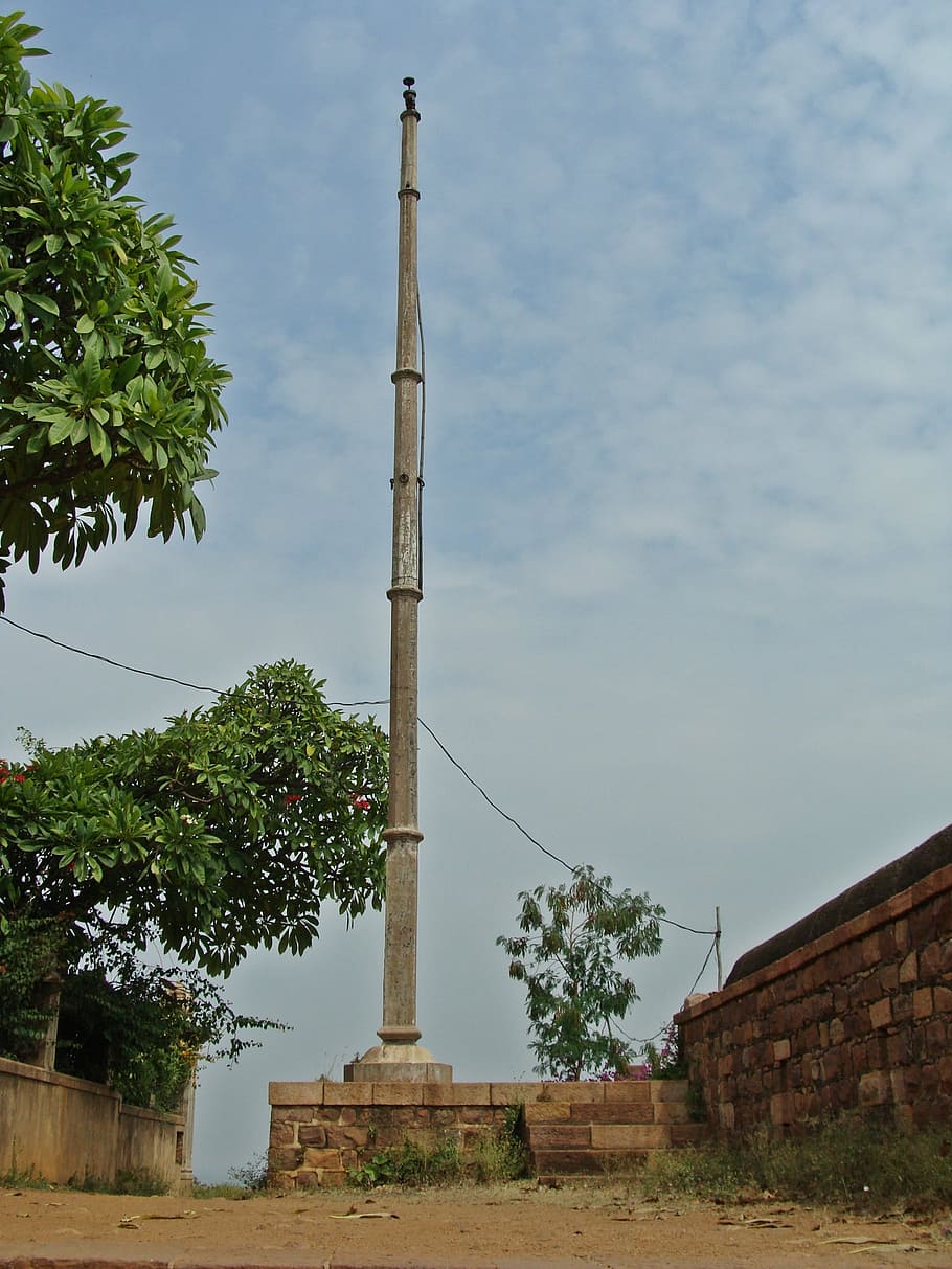 lamp post, patwardhan palace, tower, jamkhandi, karnataka, india HD wallpaper