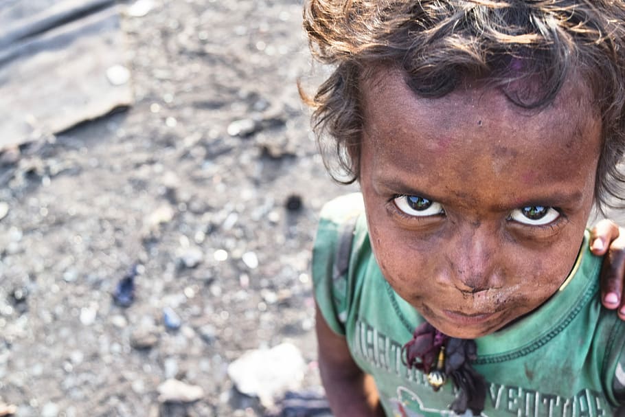 Poor, Slums, India, Face, Outdoor, boy, child, kid, childhood HD wallpaper