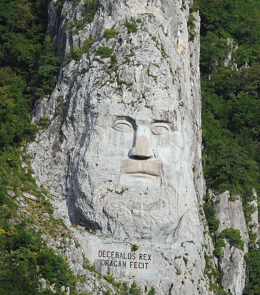 Hd Wallpaper Face Stone King Decebalus Relief Rock Romania Images, Photos, Reviews