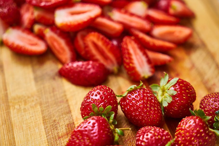 strawberry, red, fruit, macro, nature, beautiful, healthy, fresh HD wallpaper