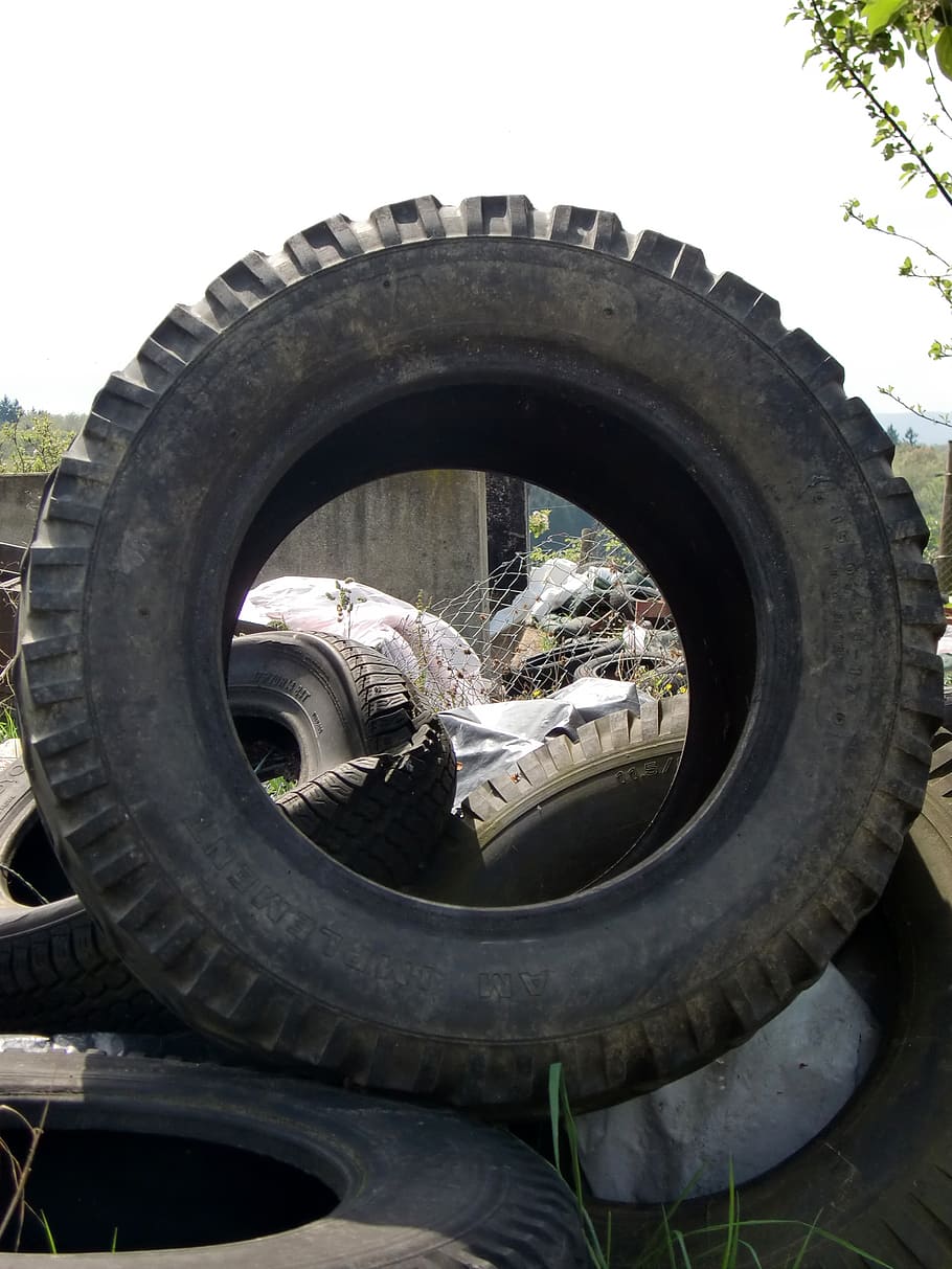 mature, scrap, garbage, old, used, profile, rubber, wheel, tire HD wallpaper