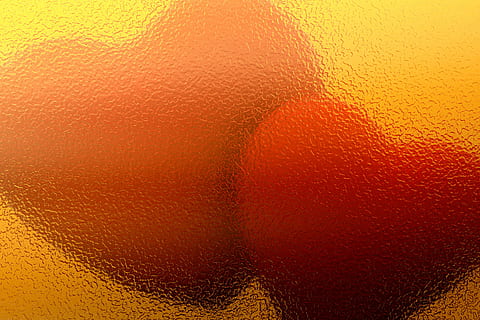 two red hearts, love, pattern, texture, glass, frosted glass HD wallpaper