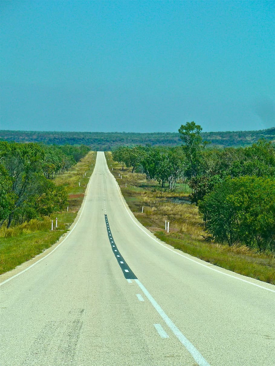 trip, road, outback, australia, distance, horizon, asphalt HD wallpaper