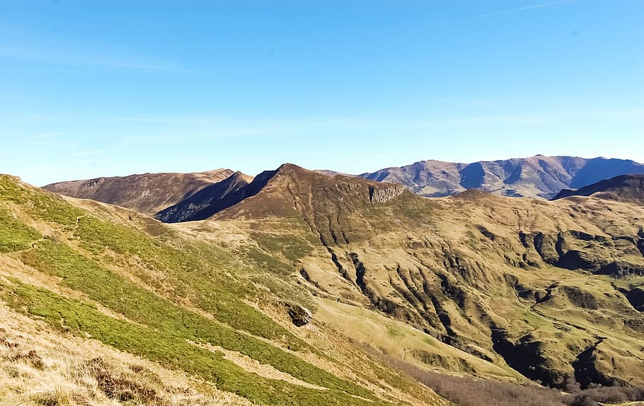 HD wallpaper: auvergne, cantal, mountain, landscape, cliff, scenics ...