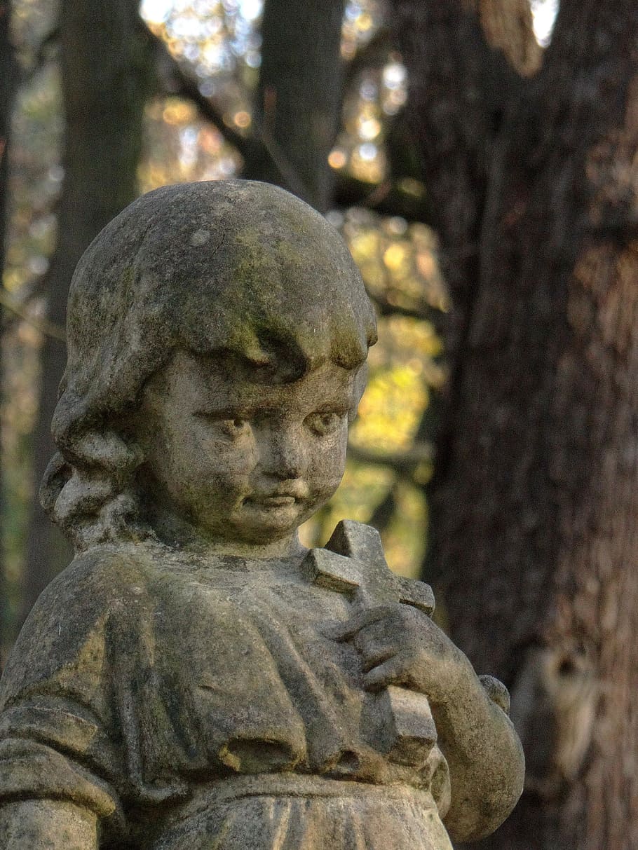 monument, angel, memory, cemetery, all saints ' day, the tomb of HD wallpaper
