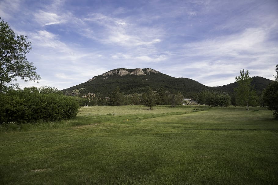 Mount Helena under the sky in Helena, clouds, grass, landscape HD wallpaper